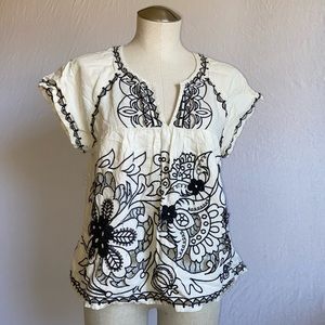 embroidered babydoll top✨